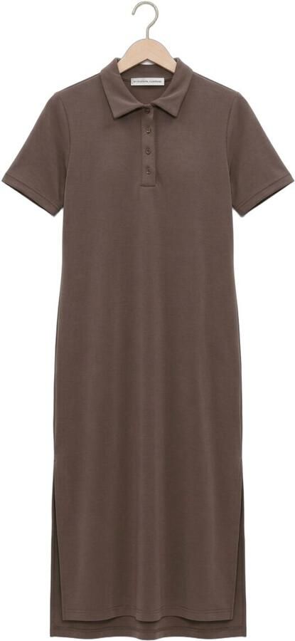 MY ESSENTIAL WARDROBE Dames Jurken Mwhelle Polo Long Dress Bruin - Foto 4