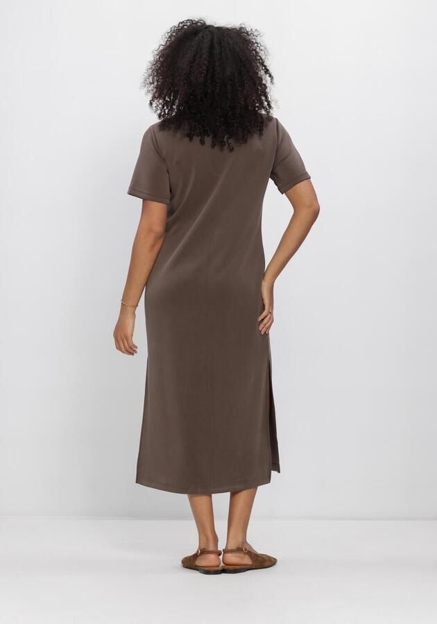 MY ESSENTIAL WARDROBE Dames Jurken Mwhelle Polo Long Dress Bruin - Foto 2