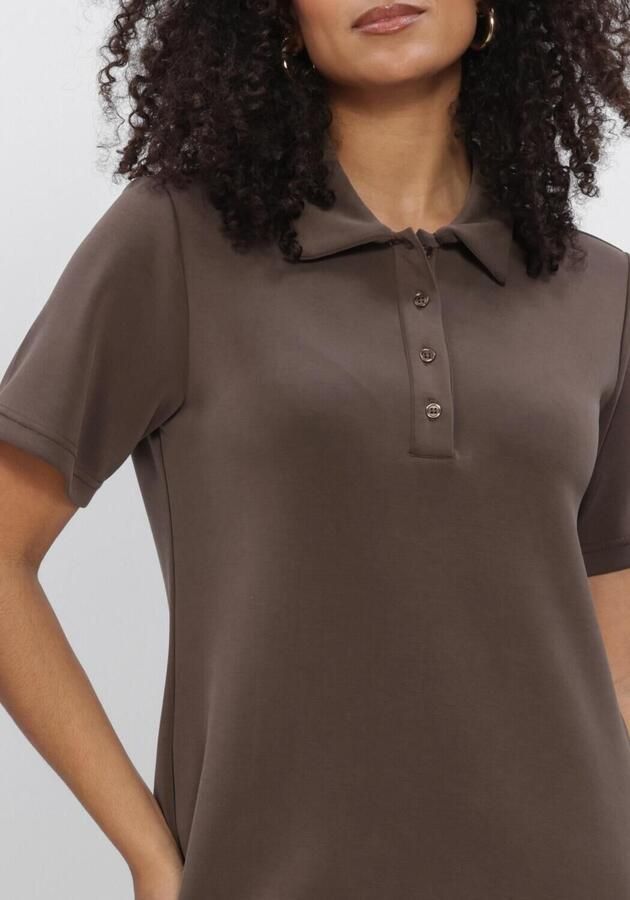 MY ESSENTIAL WARDROBE Dames Jurken Mwhelle Polo Long Dress Bruin - Foto 3