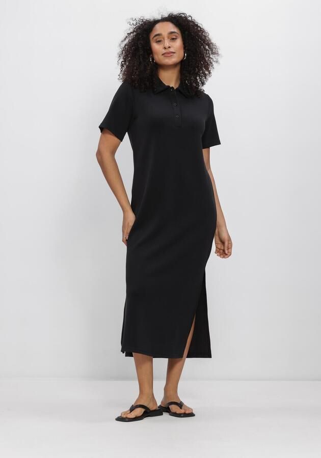 MY ESSENTIAL WARDROBE Dames Jurken Mwhelle Polo Long Dress Zwart