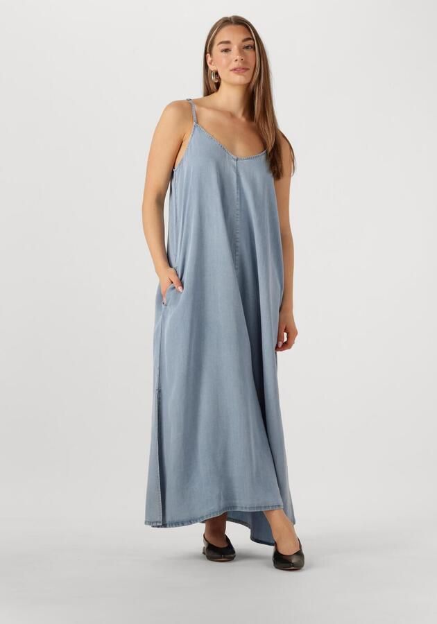 My Essential Wardrobe Jeansjurk met afgeronde V-hals model 'Nelly' - Foto 4