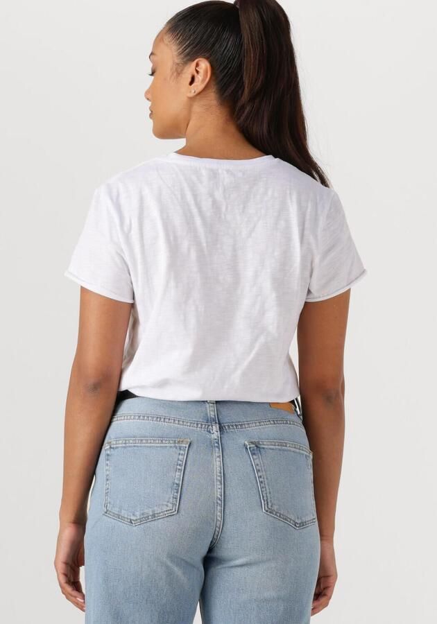 MY ESSENTIAL WARDROBE Dames Tops & T-shirts 08 The Vtee Slub Yarn Jersey Wit - Foto 2