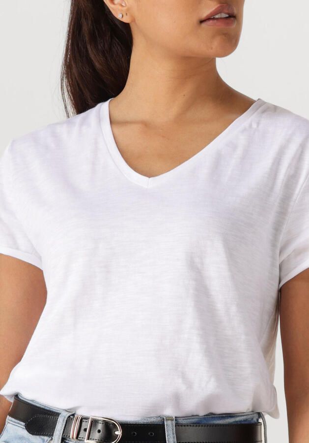 MY ESSENTIAL WARDROBE Dames Tops & T-shirts 08 The Vtee Slub Yarn Jersey Wit - Foto 3