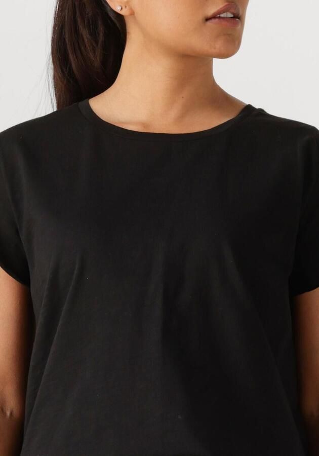 MY ESSENTIAL WARDROBE Dames Tops & T-shirts 09 The Otee Slub Yarn Jersey Zwart - Foto 6