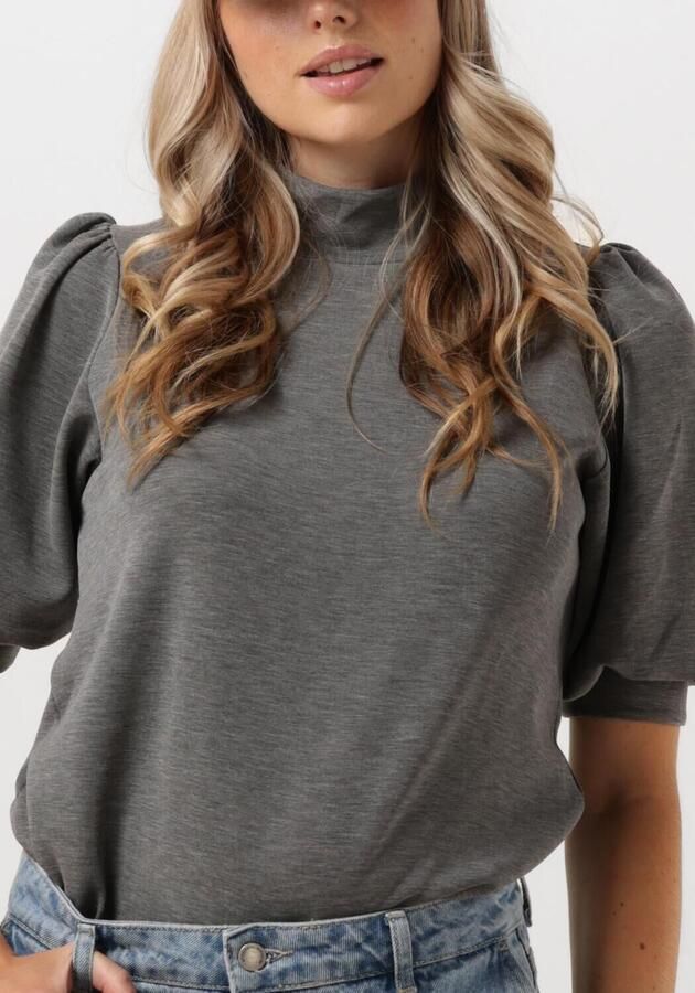 MY ESSENTIAL WARDROBE Dames Tops & T-shirts 21 The Puff Blouse Grijs