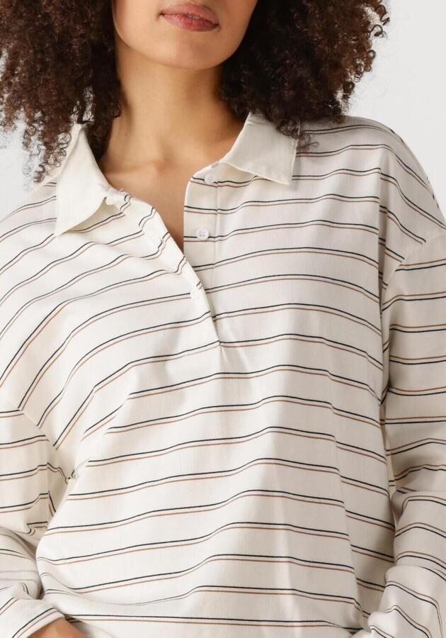 My Essential Wardrobe Shirt met lange mouwen en polokraag model 'Anna'