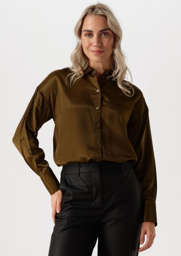 MY ESSENTIAL WARDROBE Dames Tops & T-shirts Estellemw Shirt Donkergroen - Foto 4