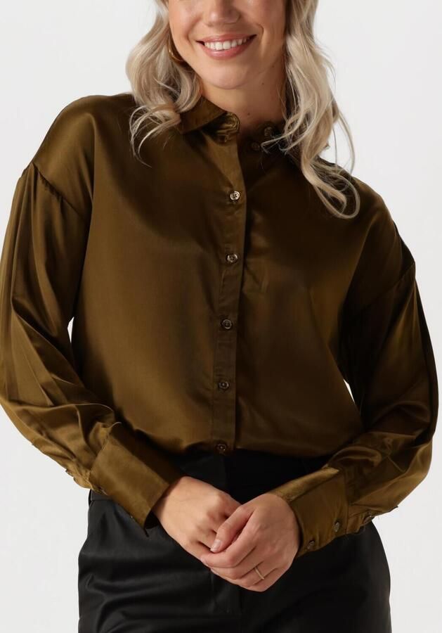 MY ESSENTIAL WARDROBE Dames Tops & T-shirts Estellemw Shirt Donkergroen - Foto 3