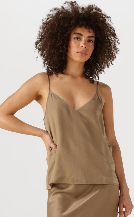 MY ESSENTIAL WARDROBE Dames Tops & T-shirts Estellemw Strap Top Beige - Foto 4