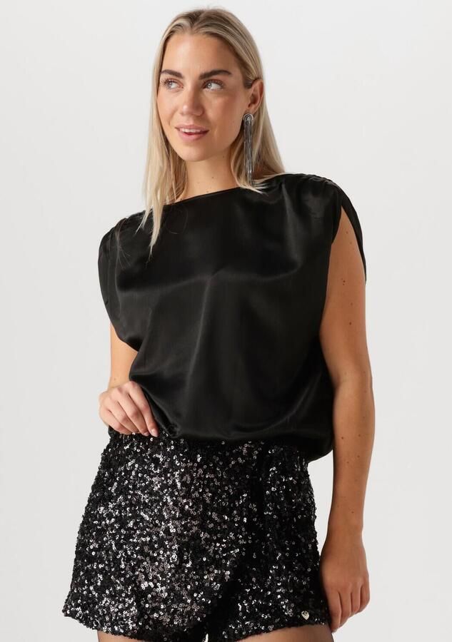 MY ESSENTIAL WARDROBE Dames Tops & T-shirts Estellemw Wrap Top Zwart - Foto 4