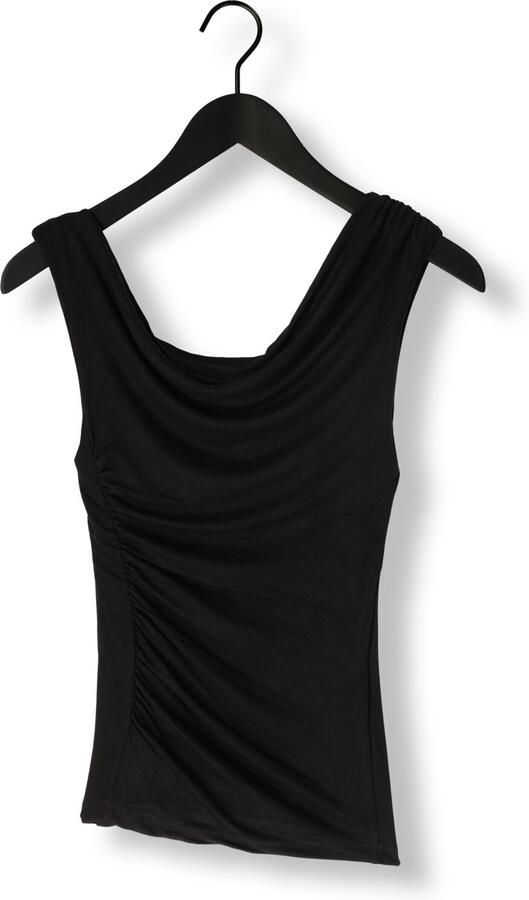 My Essential Wardrobe Elegante One-Shoulder Zwarte Top Blouse Black Dames - Foto 3