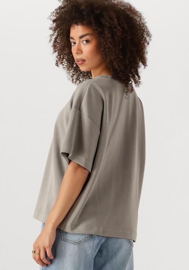 MY ESSENTIAL WARDROBE Dames Tops & T-shirts Hellemw Emb Boxy Tee Grijs - Foto 2