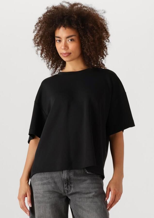 MY ESSENTIAL WARDROBE Dames Tops & T-shirts Hellemw Emb Boxy Tee Zwart - Foto 4