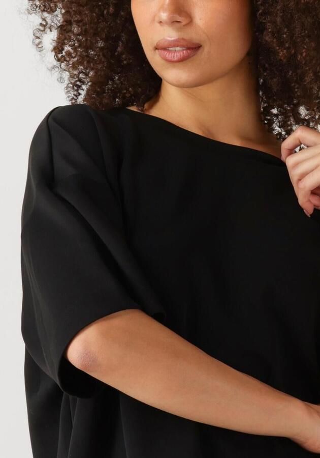 MY ESSENTIAL WARDROBE Dames Tops & T-shirts Hellemw Emb Boxy Tee Zwart - Foto 2