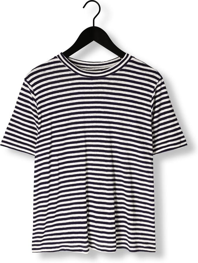 MY ESSENTIAL WARDROBE Dames Tops & T-shirts Lisamw Striped Tee Donkerblauw