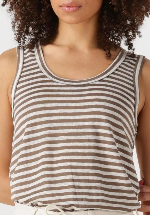 MY ESSENTIAL WARDROBE Dames Tops & T-shirts Lisamw Striped Top Bruin