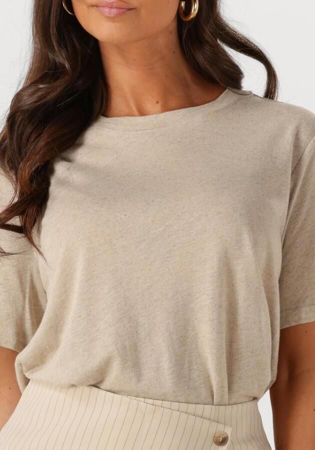 MY ESSENTIAL WARDROBE Dames Tops & T-shirts Lisamw Tee Beige - Foto 2
