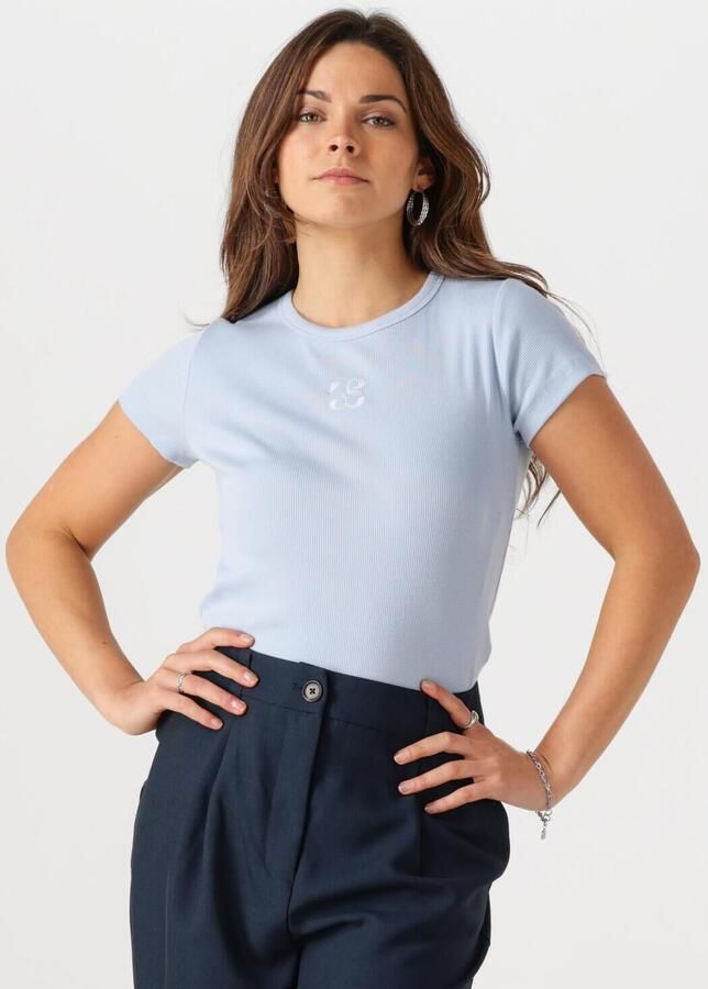 MY ESSENTIAL WARDROBE Dames Tops & T-shirts Mandymw Tee Lichtblauw - Foto 4