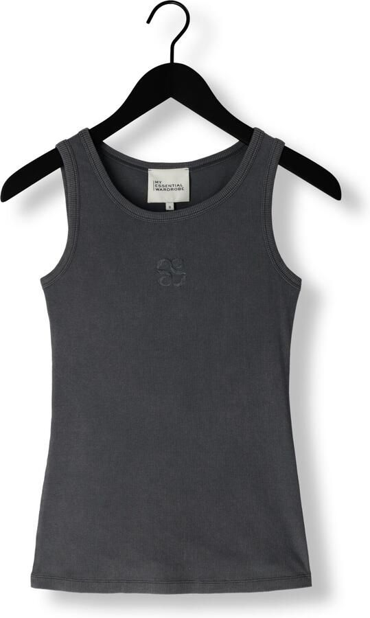MY ESSENTIAL WARDROBE Dames Tops & T-shirts Mandymw Top Donkergrijs - Foto 3