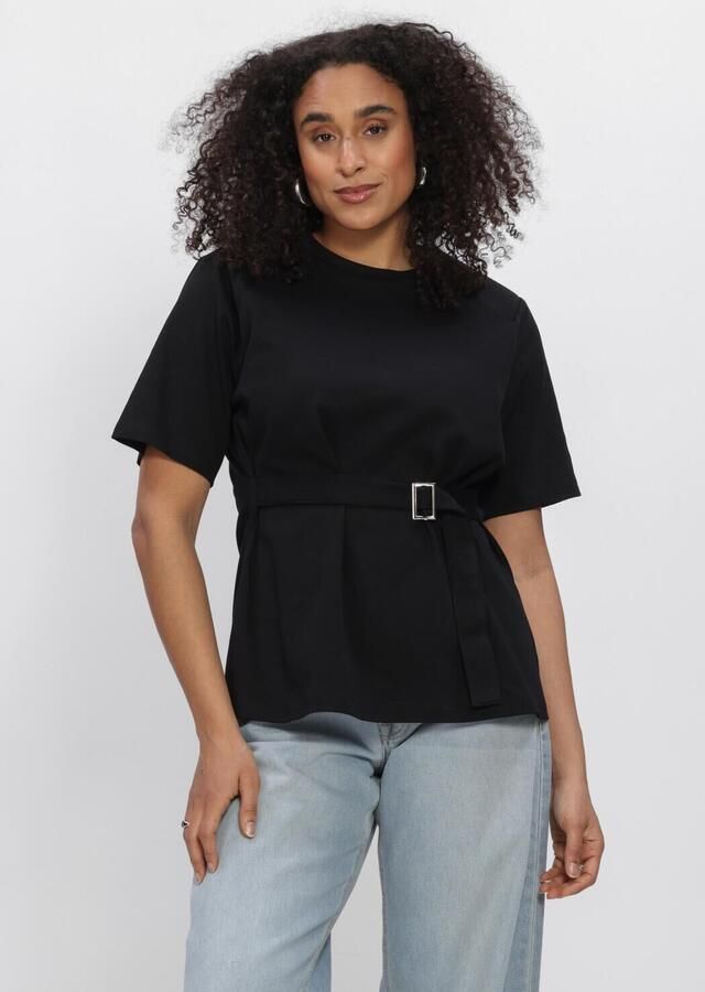 MY ESSENTIAL WARDROBE Dames Tops & T-shirts Mwapir Belt Tee Zwart