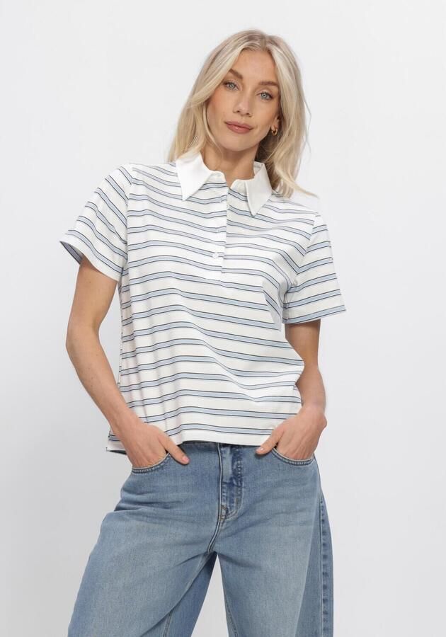 My Essential Wardrobe Poloshirt met korte knoopsluiting model 'Asla'