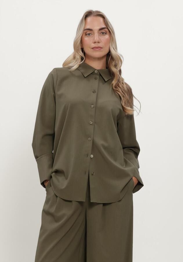 MY ESSENTIAL WARDROBE Dames Blouses Mwhace Vitta Shirt Groen