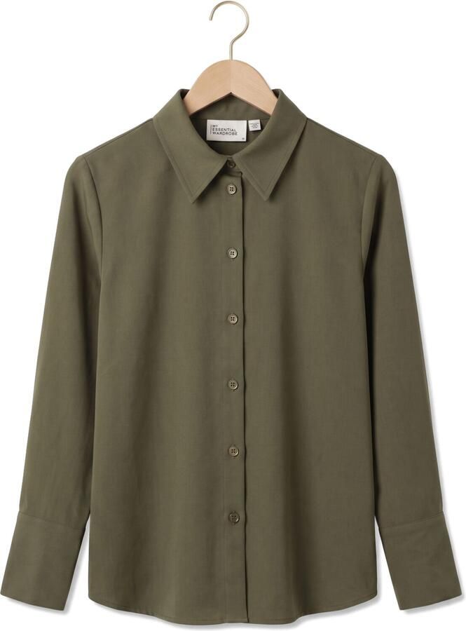 MY ESSENTIAL WARDROBE Dames Blouses Mwhace Vitta Shirt Groen - Foto 2