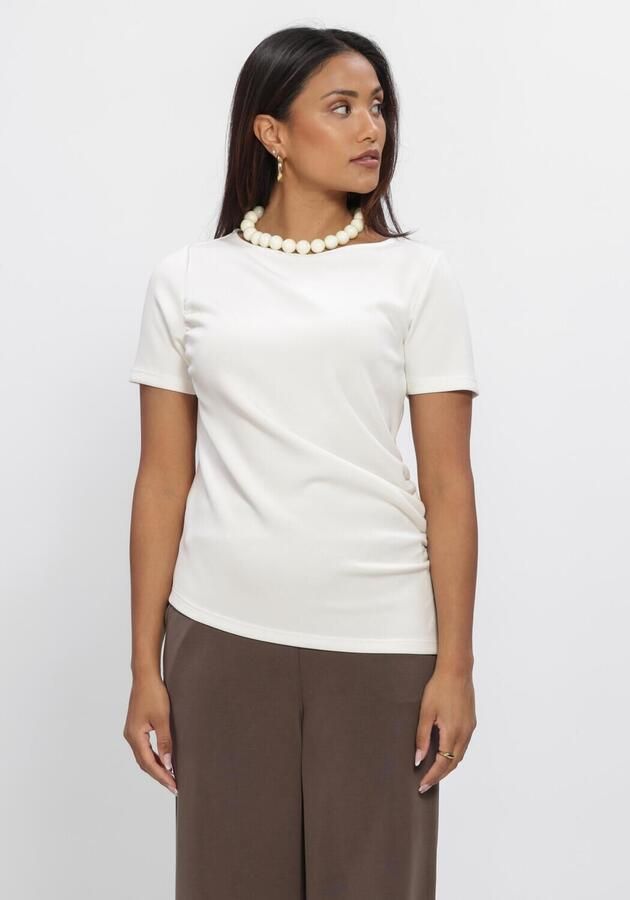 MY ESSENTIAL WARDROBE Dames Tops & T-shirts Mwhelle Assymetric Tee Gebroken Wit
