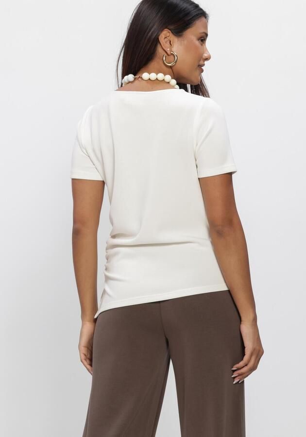 MY ESSENTIAL WARDROBE Dames Tops & T-shirts Mwhelle Assymetric Tee Gebroken Wit - Foto 3