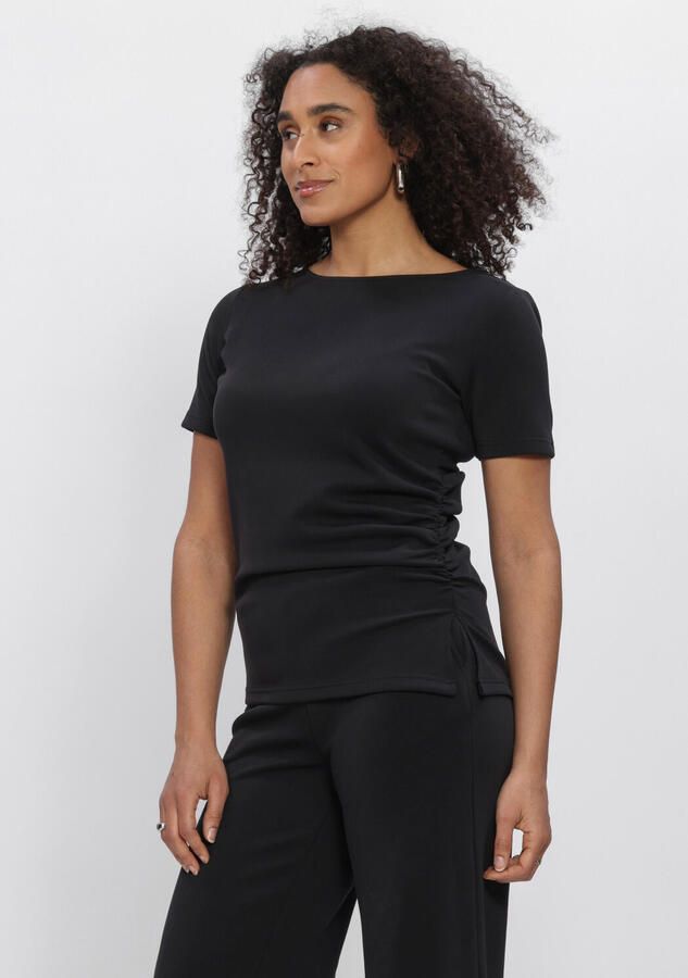 MY ESSENTIAL WARDROBE Dames Tops & T-shirts Mwhelle Assymetric Tee Zwart