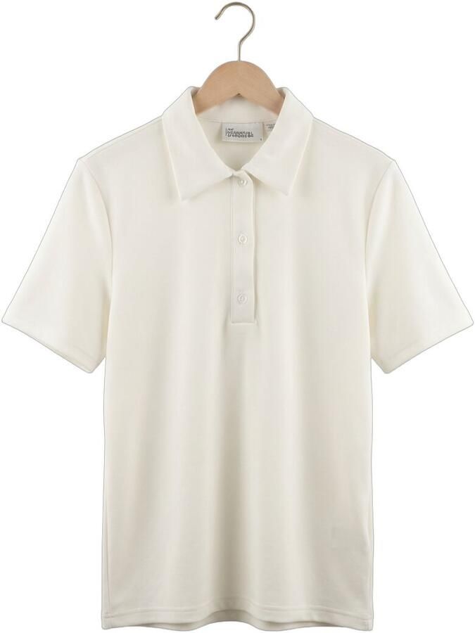 MY ESSENTIAL WARDROBE Dames Tops & T-shirts Mwhelle Polo Tee Wit - Foto 2
