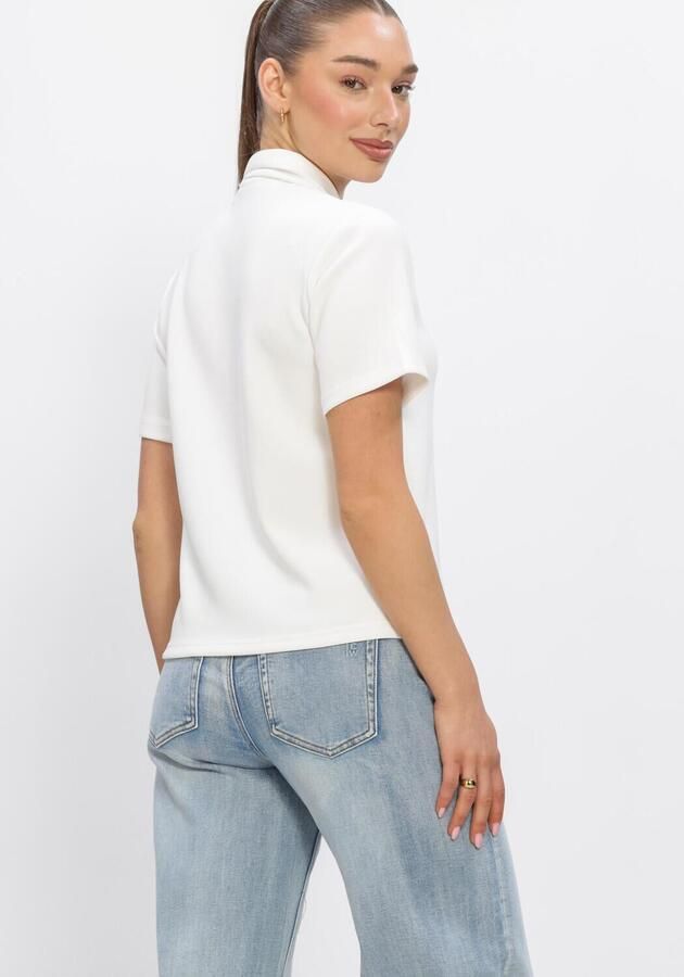 MY ESSENTIAL WARDROBE Dames Tops & T-shirts Mwhelle Polo Tee Wit - Foto 3