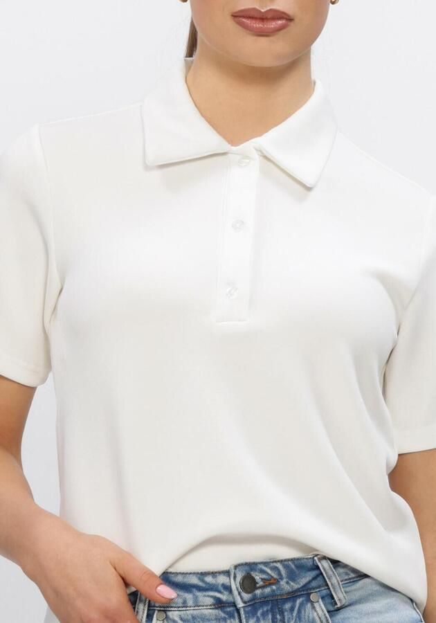 MY ESSENTIAL WARDROBE Dames Tops & T-shirts Mwhelle Polo Tee Wit - Foto 4