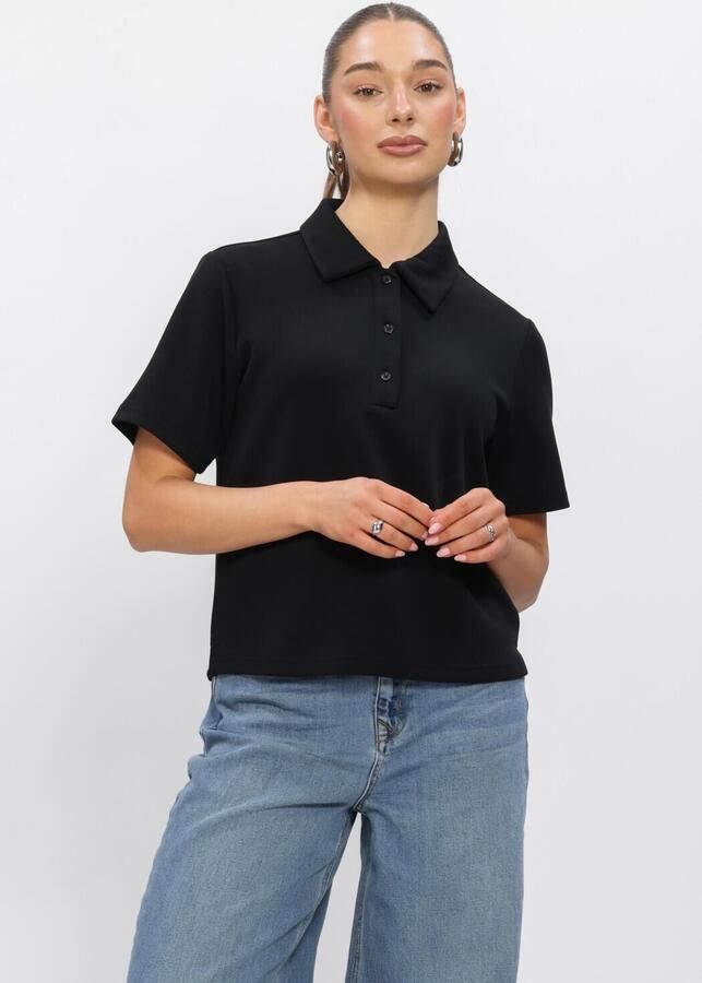 MY ESSENTIAL WARDROBE Dames Tops & T-shirts Mwhelle Polo Tee Zwart