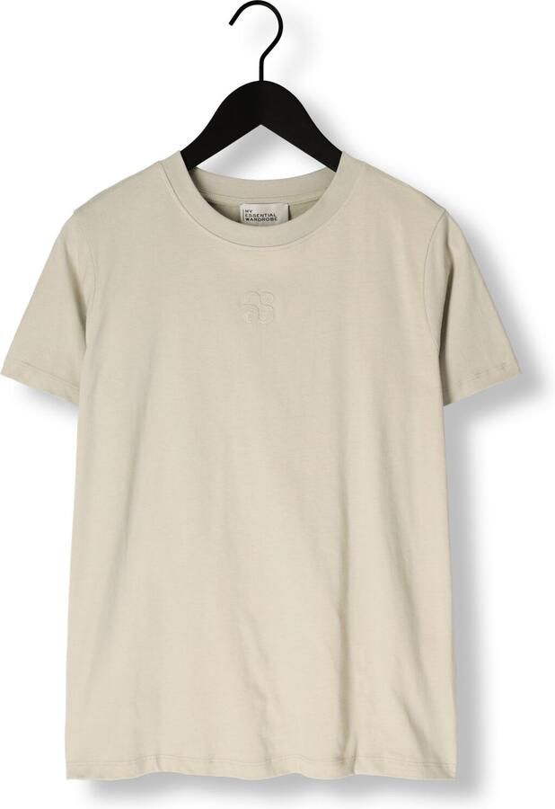MY ESSENTIAL WARDROBE Dames Tops & T-shirts Seattlemw Logo Emb. Tee Beige - Foto 3