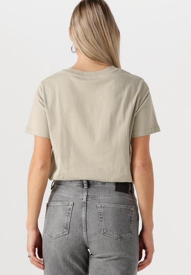 MY ESSENTIAL WARDROBE Dames Tops & T-shirts Seattlemw Logo Emb. Tee Beige - Foto 2