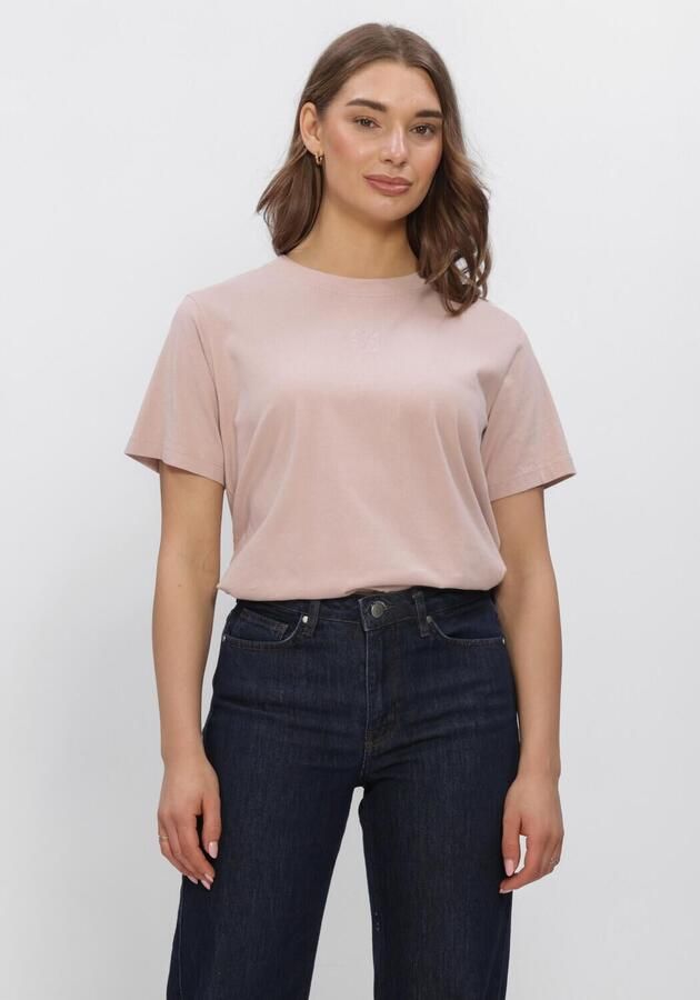 MY ESSENTIAL WARDROBE Dames Tops & T-shirts Seattlemw Logo Emb. Tee Lichtroze