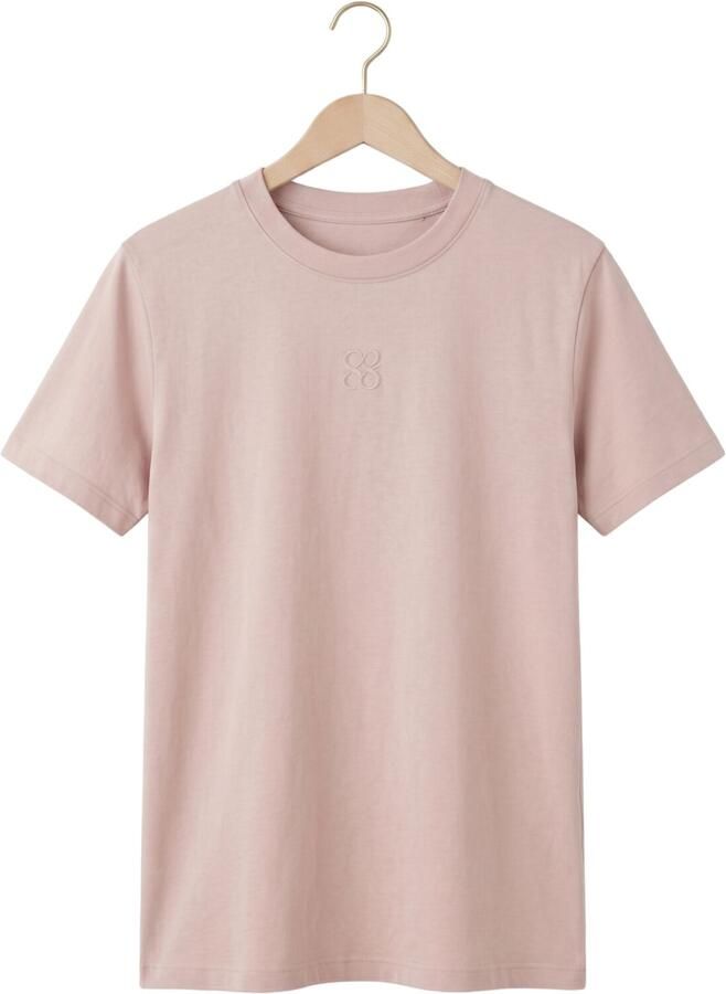 MY ESSENTIAL WARDROBE Dames Tops & T-shirts Seattlemw Logo Emb. Tee Lichtroze - Foto 2