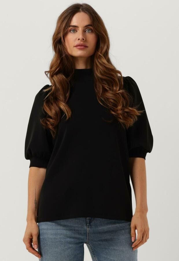 MY ESSENTIAL WARDROBE Dames Tops & T-shirts The Puff Blouse Zwart - Foto 4