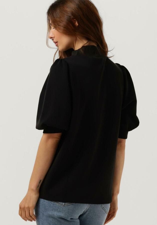 MY ESSENTIAL WARDROBE Dames Tops & T-shirts The Puff Blouse Zwart