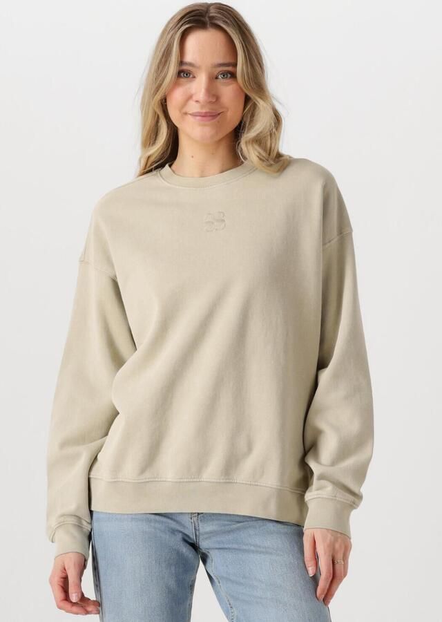 MY ESSENTIAL WARDROBE Dames Truien & Vesten Diegomw Logo Emb. Sweat Beige - Foto 4