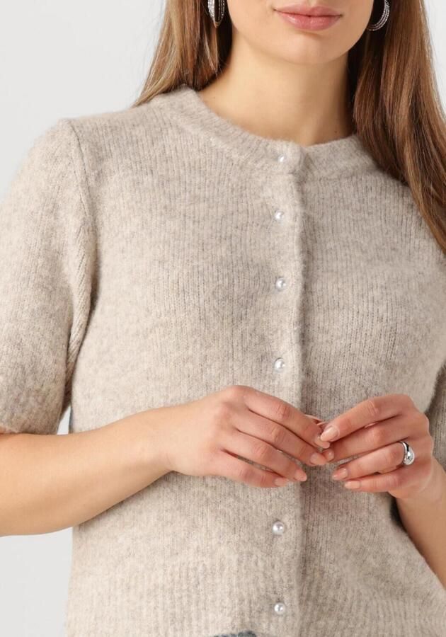 MY ESSENTIAL WARDROBE Dames Truien & Vesten Elliemw Knit Cardigan Ss Beige - Foto 2