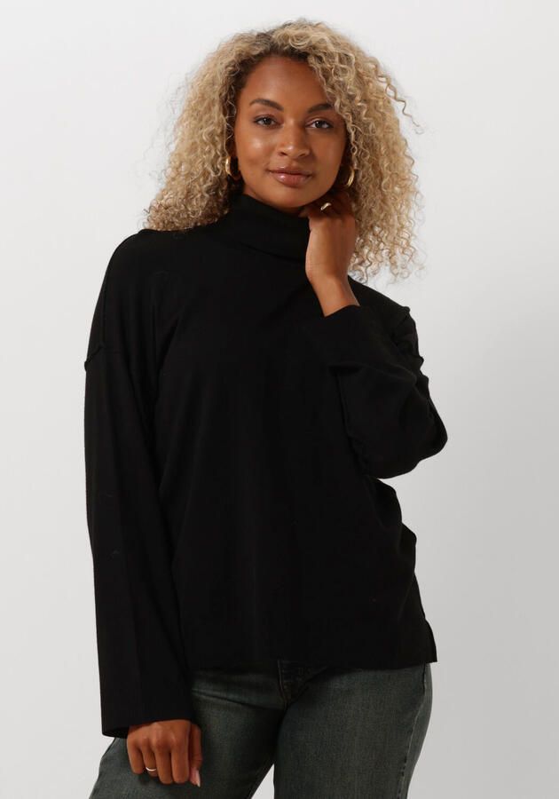 MY ESSENTIAL WARDROBE Dames Truien & Vesten Emmamw Knit Rollneck Pullover Zwart - Foto 4
