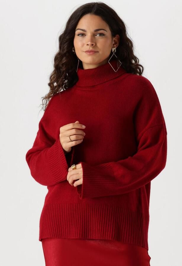 MY ESSENTIAL WARDROBE Dames Truien & Vesten Huximw Knit Rollneck Rood - Foto 4