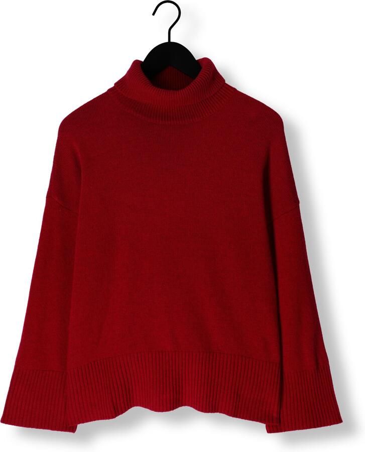 MY ESSENTIAL WARDROBE Dames Truien & Vesten Huximw Knit Rollneck Rood