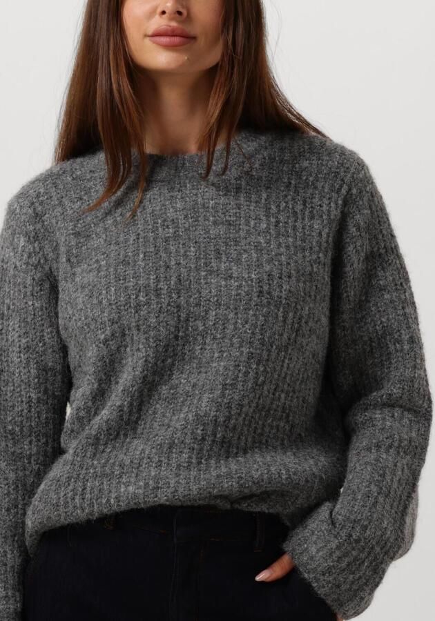 MY ESSENTIAL WARDROBE Dames Truien & Vesten Meenamw Knit Pullover Grijs - Foto 3
