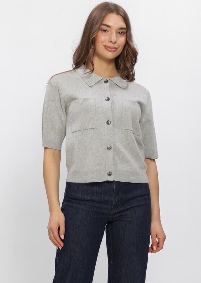 MY ESSENTIAL WARDROBE Dames Truien & Vesten Mwstino Knit Cardigan Lichtgrijs