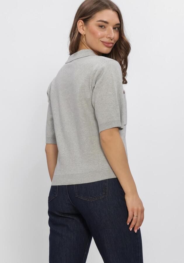 MY ESSENTIAL WARDROBE Dames Truien & Vesten Mwstino Knit Cardigan Lichtgrijs - Foto 3