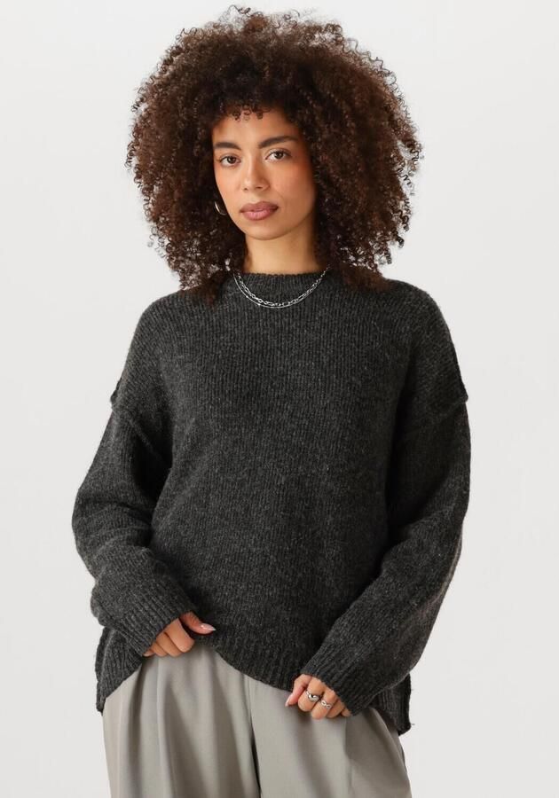 MY ESSENTIAL WARDROBE Dames Truien & Vesten Palomamw Knit Pullover Donkergrijs - Foto 4