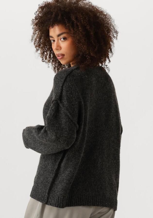 MY ESSENTIAL WARDROBE Dames Truien & Vesten Palomamw Knit Pullover Donkergrijs - Foto 2